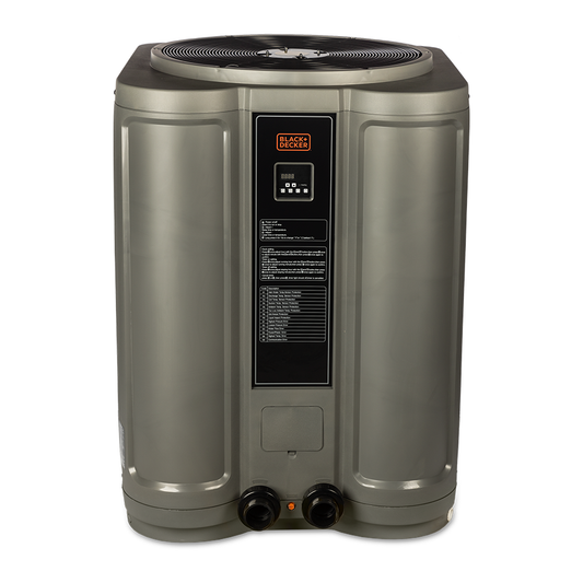 Energy-Saving BLACK+DECKER Pool Heat Pump 137,000 BTU to Heat 45,000 Gallons