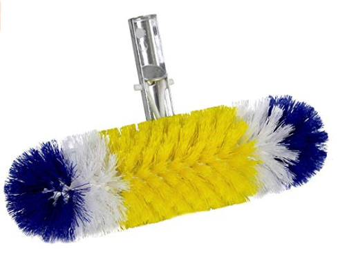 360-Degree Bristles Blue Torrent Pool Brush 12" Patented and Professional- Endorsed