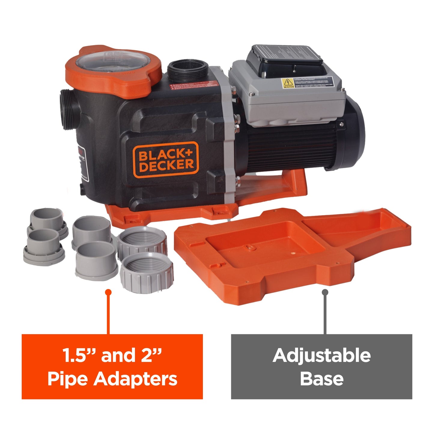 Black & Decker 1.5HP Energy Star Variable Speed Inground Swimming Pool Pump (Qualifies for Utility Rebates)