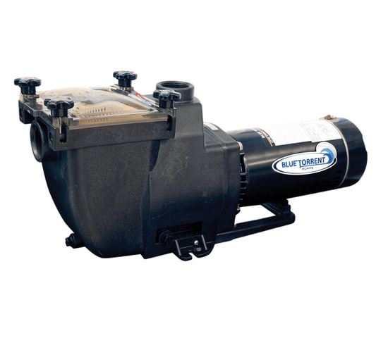 1.5 HP Blue Torrent Typhoon 48 Frame In Ground Pump Drops In For Hayward Super Pump Plumbing